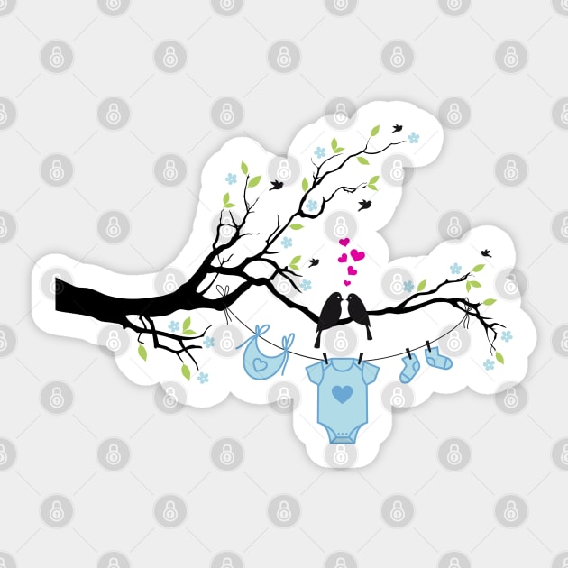 New baby boy, baby shower Sticker by beakraus